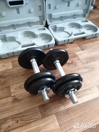 Гантели 20 кг в кейсах разборные