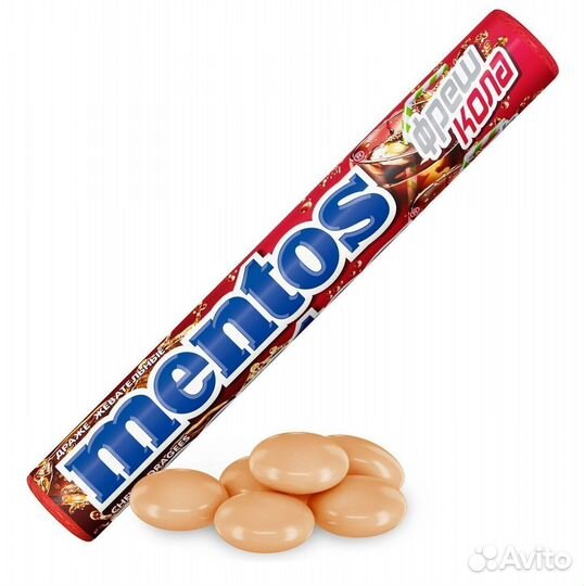 Жевательные драже Mentos Фреш Кола 37 г