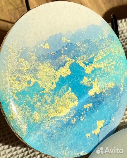 Набор подстаканников из эпоксидной смолы