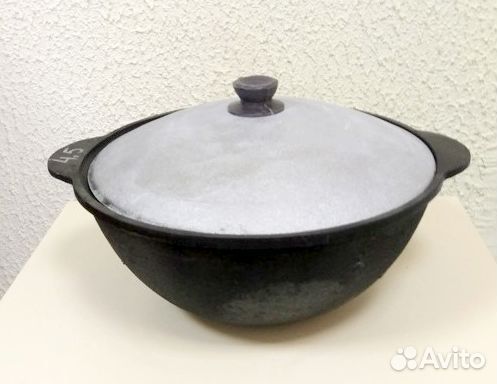 Казан узбекский + крышка