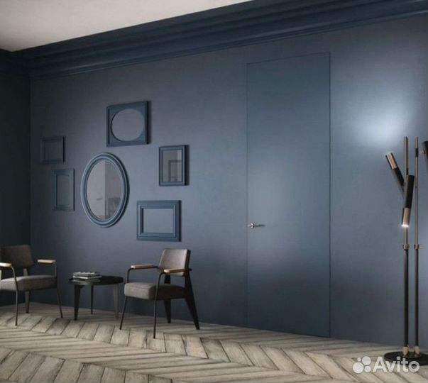 Скрытые двери под покраску