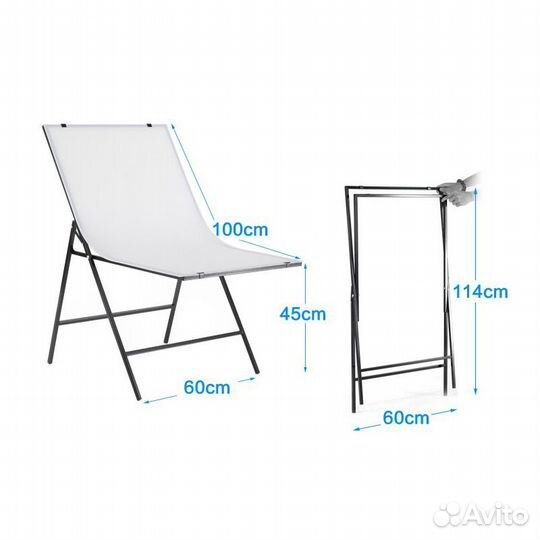 Стол для предметной съемки 60*100 см