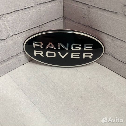 Эмблема Шильдик для Range Рендж Rover Ровер чёрный