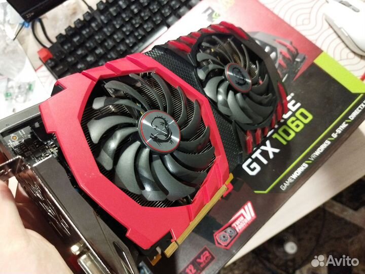 Видеокарта MSI GTX 1060 gaming X 3GB