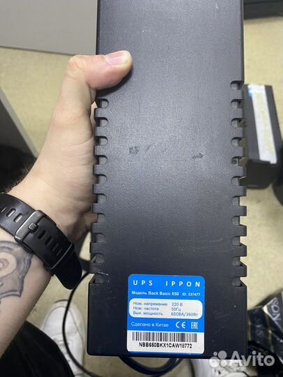 Ибп транзитный ippon Back Basic 650 без акб