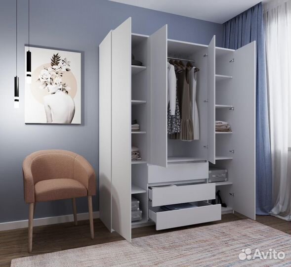 Шкаф распашной стиль IKEA