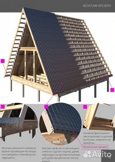 Топ проект дома A-Frame А-Фрейм - глэмпинг