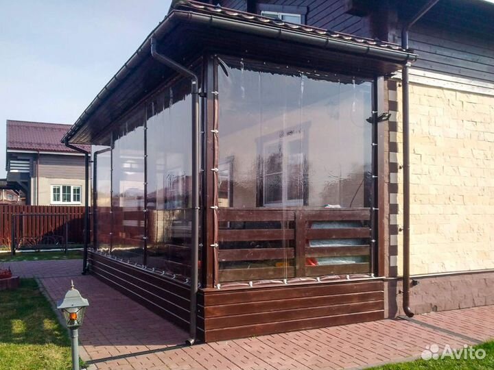 Мягкие окна для террас, беседок от производителя