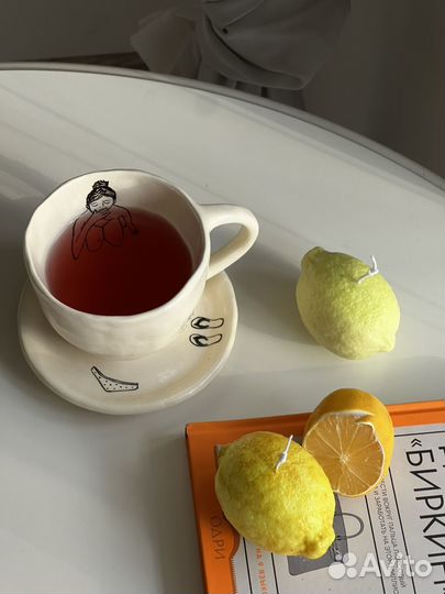 Чайная пара из керамики ручной работы