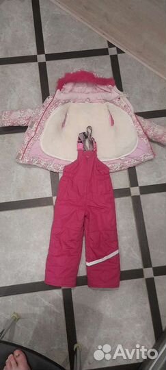 Комбинезон зимний на девочку 2-4года