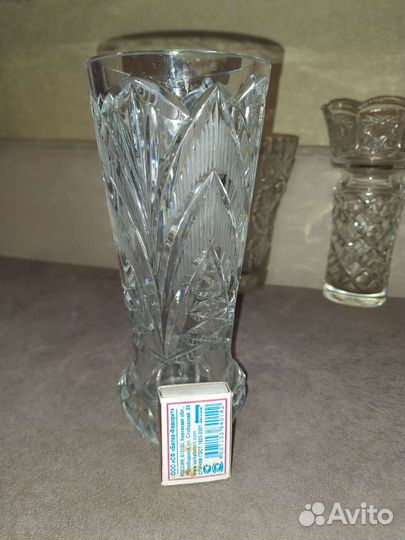Ваза хрустальная