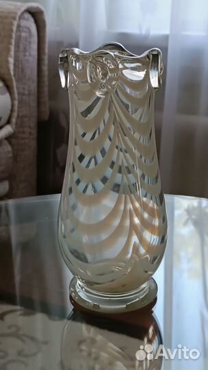 Вазы из цветного стекла СССР