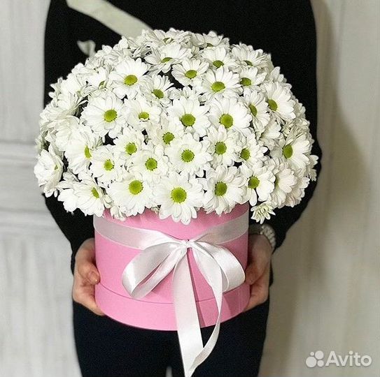 Доставка цветов в Красноярске, хризантема, роза