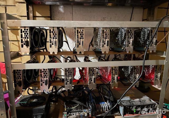 Видеокарта, майнинг криптовалют, риг ферма