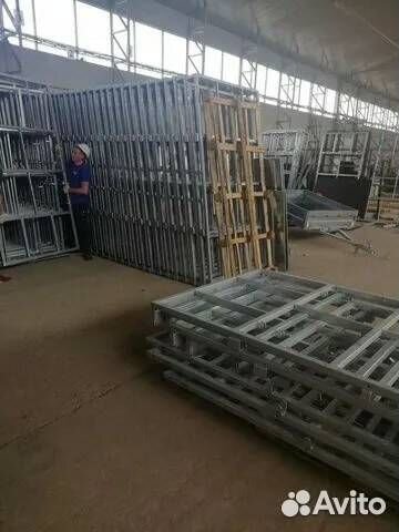 Оцинкованная рама + дышло с птс 250 на 130 см