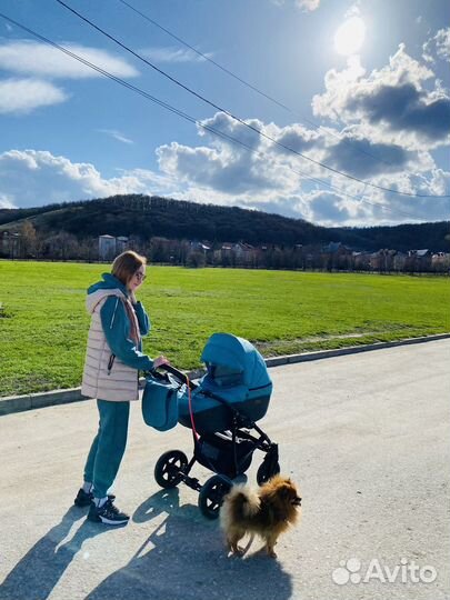 Коляска 2/1 кожа