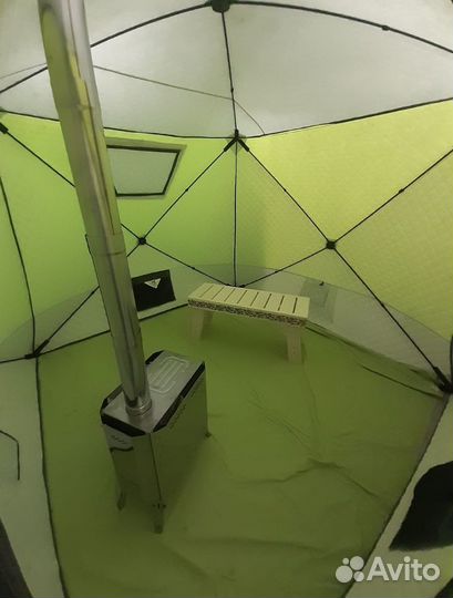 Мобильная баня палатка с печкой в аренду