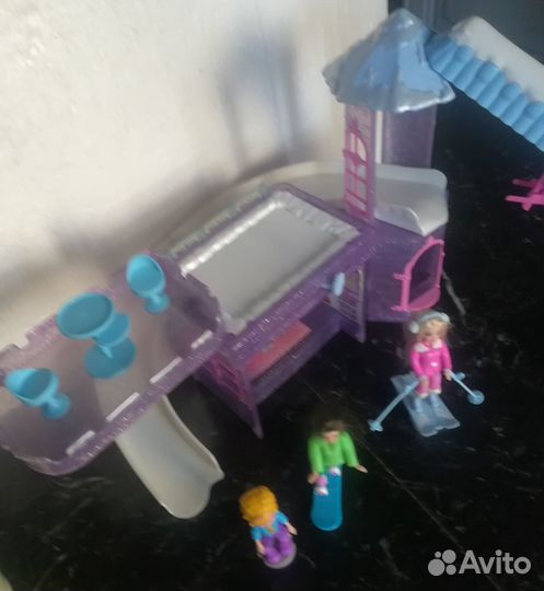 Зимняя горка и канатная дорога для Polly Pocket