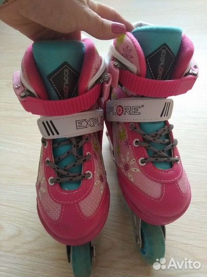 Роликовые коньки детские раздвижные