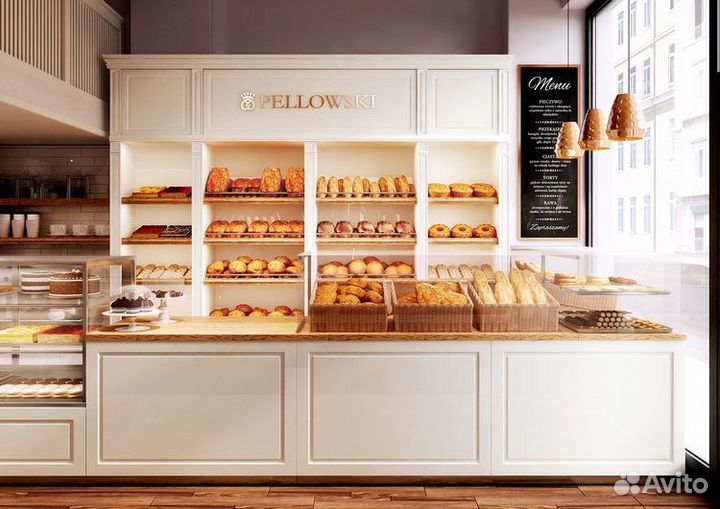 Стойки с витринами для кофейни/кондитерских