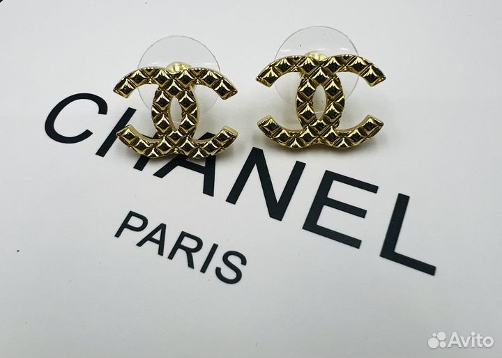 Chanel серьги пусеты