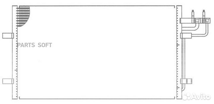 Радиатор кондиционера ford Focus II 03- 1.4/1.6/1