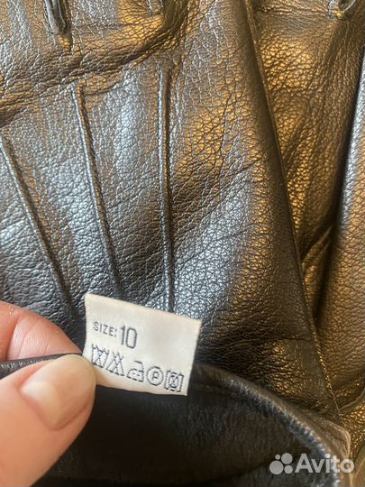 Перчатки мужские кожаные размер 10