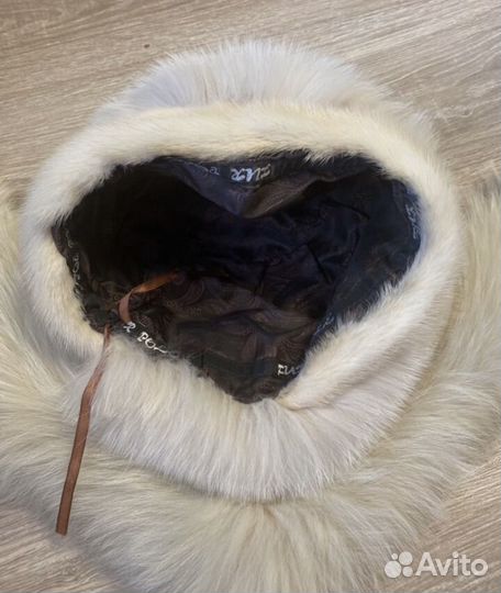Шапка и воротник, мех норка и енот