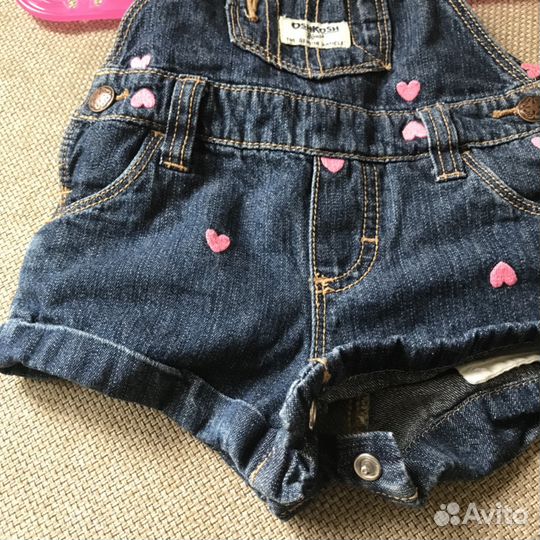 Джинсовый комбинезон шорты на девочку США