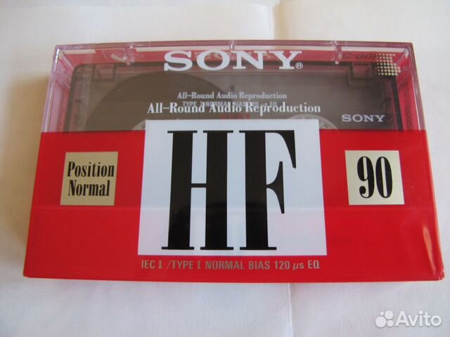 Новая Аудио кассета Sony HF 90 Normal Italy