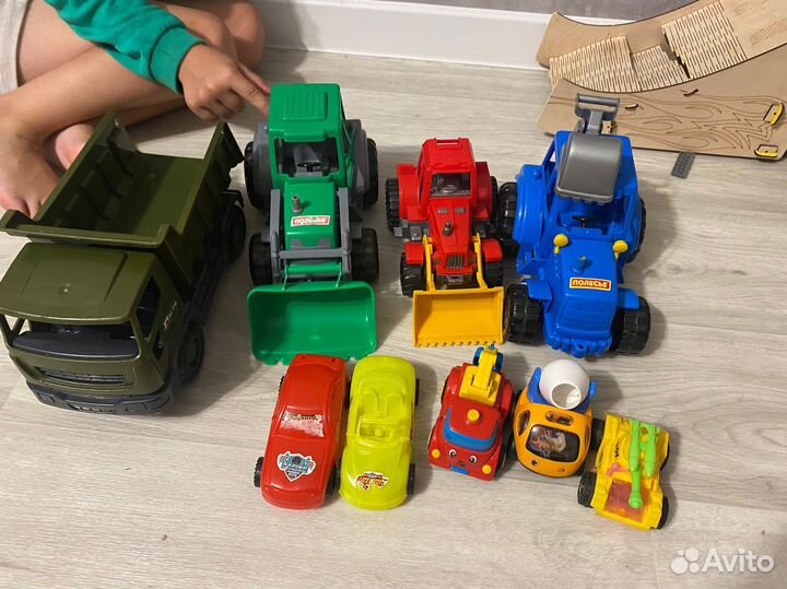 Машинки пакетом полесье трактор грузовик