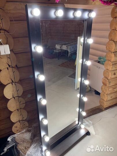 Гримерное зеркало 175/80 с лампочками