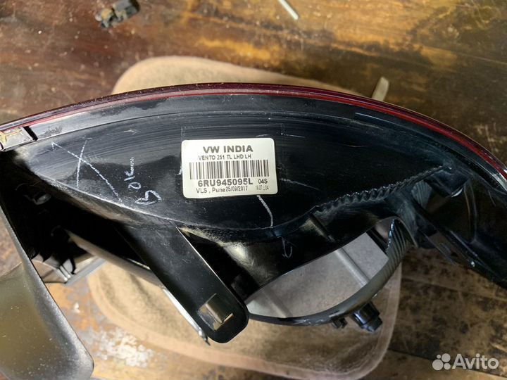 Фонарь задний volkswagen polo 5