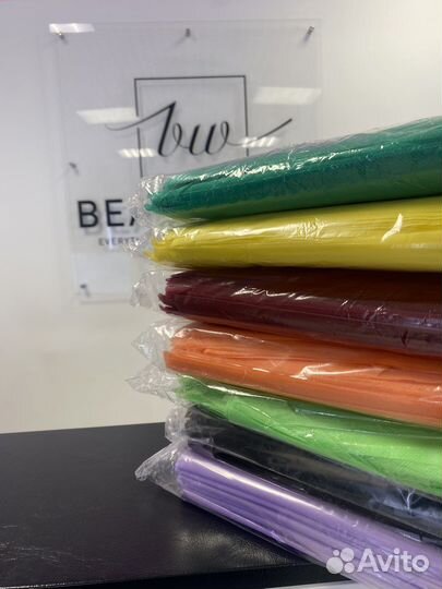 Простыни в сложении 20 штук цветные