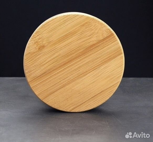 Крышка бамбуковая для банки, 9 см