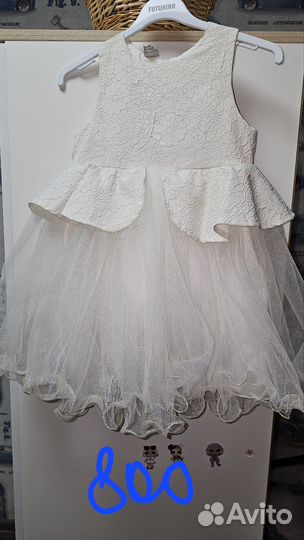 Нарядное платье для девочки 104