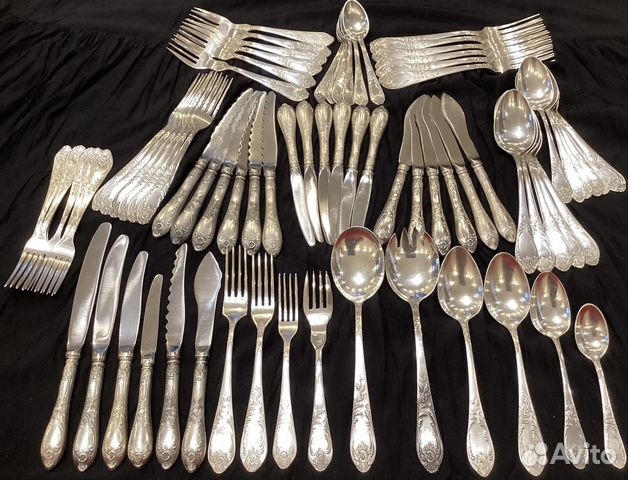 Столовые приборы мельхиор мнц СССР Классик зиш