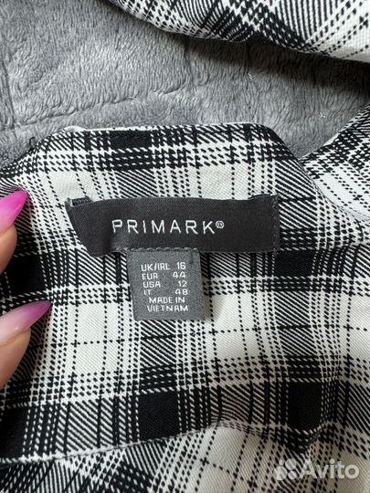 Топ в клетку с бантом на спинке Primark