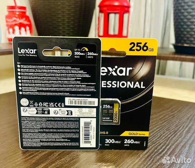 Карта памяти Lexar 256Gb Professional 2000 v90