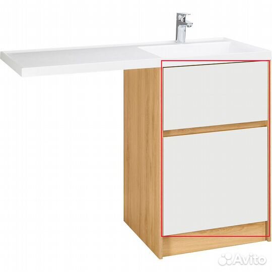 Фасад для тумбы Aquaton Лондри 60 Белый (1A274801