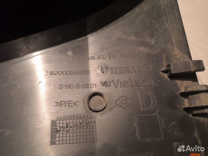 Обшивка стойки правая Renault Megane 2 1.6 K4MT760