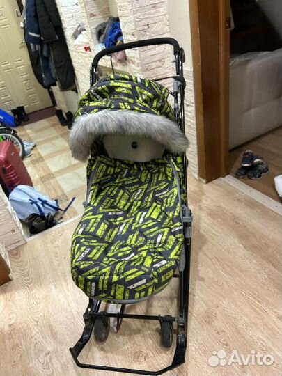 Детские санки коляска бу