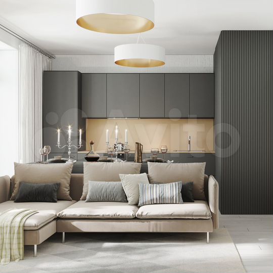 2-к. квартира, 40,1 м², 3/25 эт.