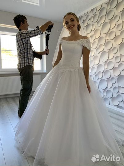 Свадебное платье б/у 40-44 размер
