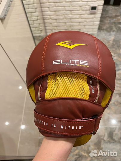 Лапы боксерские everlast elite