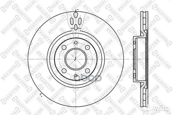 6020-9923V-SX диск тормозной передний Alfa Rom