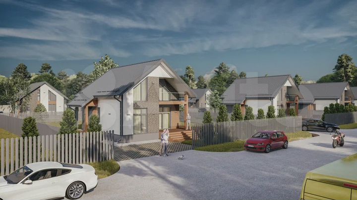 Дом 129 м² на участке 8 сот.