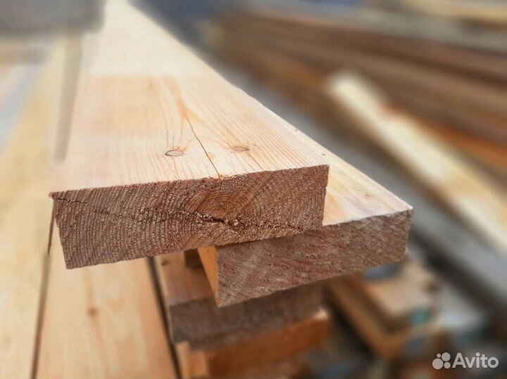 Доски из сосны, естественная влажность