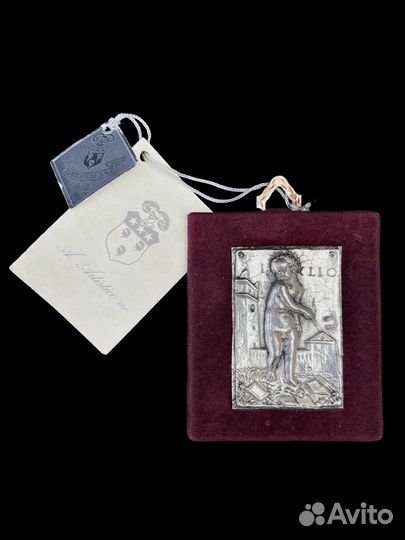 Плакетка панно на стену серебро Италия Artistico