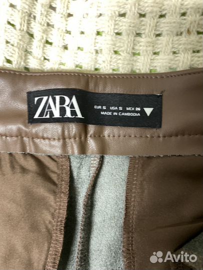 Шорты кожанные